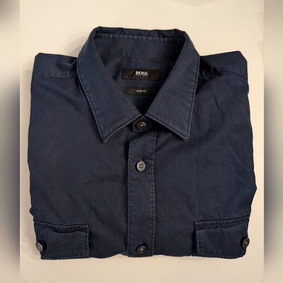Hugo Boss Navy Shirt - Picture 4 of 9